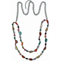 Steuer Modeschmuck Kette Modekette Muschel multi color