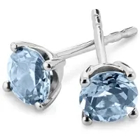 Orolino Ohrringe Gold 585 mit 2x Blautopas (beh.) Sky blue
