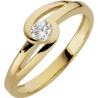Orolino Ring 333/- Gelbgold glanz synth. Zirkonia