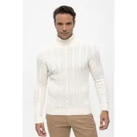 Felix Hardy Pullover Rollkragenpullover Aus Kabelstrick