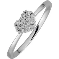 Lyomi Ring 585/- Weißgold 13 synth. Diam. 0,15ct.