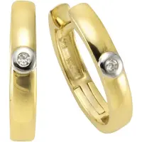 Orolino Ohrringe Gold 585 mit 2 Brillanten zus. 0,02ct.