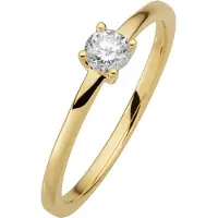 Orolino Ring 585/- Gelbgold glanz 1 Brill. 0,25ct. H/P2