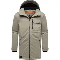 STONE HARBOUR Wintermantel "Fintaan XX" Winterparka mit großen Eingrifftaschen und Brusttasche