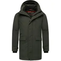 STONE HARBOUR Wintermantel "Emriis XX" Warmer Herren Mantel mit Magnet-Knöpfen