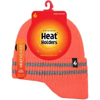 Heat Holder Thermische & warme Herrenmütze | Wärmehalter | Mützen mit reflektierendem Streifen - Gelb