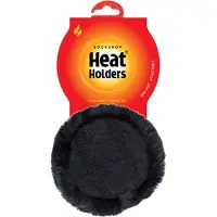 Heat Holder Damen Winter warme gestrickte Ohrenschützer | Kunstpelz | Kaltes Wetter Schwarz