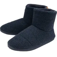 Dunlop Herren-Hausschuhe | | Memory Foam | Haus Haus Schlafzimmer | Harte Sohle | Großes Geschenk für Ihn - Navy