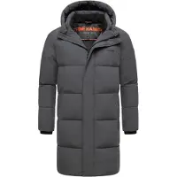 STONE HARBOUR Herren Steppmantel Hadrieen mit Fleecefutter & Kapuze
