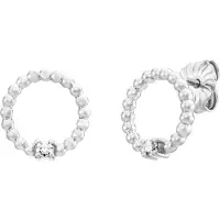 Julie Julsen Ohrstecker 925 Silber rhodiniert Zirkonia weiß
