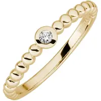 Lyomi Ring 585/-Gelbgold 1 synth. Diam. 0,04ct.
