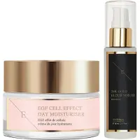 Erthskin London Anti-Falten-Elixier Serum 24k Gold 60ml + EGF Cell Effect Day Moisturiser 50ml