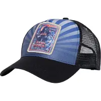 King Kerosin Herren Trucker Cap Raw & Violent blau