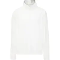 Dreimaster Fleecepullover Männer Optik Weiss