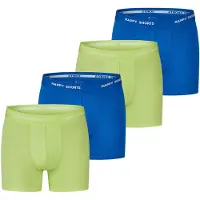 Happy Shorts Herren Retro Boxer Neon 4-Pack Retroshorts, Vintage Boxer,