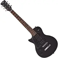 Gear4Music 3/4 New Jersey Linkshänder E-Gitarre von schwarz
