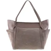 Pierre Cardin Damen Schultertasche aus echtem Leder, Marke . Mit Reißverschluss und Innenfächern