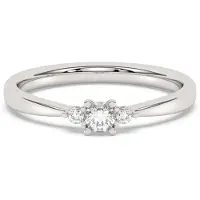Diam Addict Ring 585 Weißgold mit im Labor gezüchtetem Diamanten