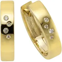 Orolino Ohrringe Gold 585 mit 8 Brillanten zus. 0,04ct.