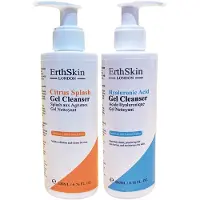 Erth Skin London Citrus Splash Gel Cleanser 200ml+Hyaluronic Acid Gel Cleanser 200ml