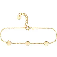 Cai Armband 925 Sterling Silber vergoldet Herzen
