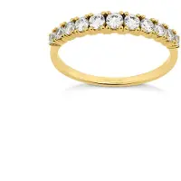 Orolino Ring Gold 333 mit 11 weißen Zirkonia-Steinen