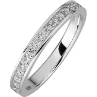 Lyomi Ring 585/- Weißgold 17 synth. Diam. 0,43ct.