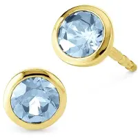 Orolino Ohrringe Gold 585 mit 2x Blautopas (beh.) Sky blue
