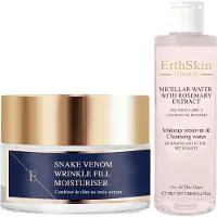Erthskin London Mizellenwasser mit Rosmarinextrakt + Feuchtigkeitscreme zum Auffüllen von Falten set 50 ml