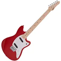 Gear4Music Seattle E-Gitarre von Rot