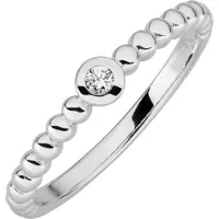 Lyomi Ring 585/- Weißgold 1 synth. Diam. 0,04ct.