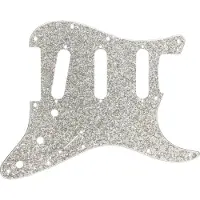 Fender Hybrid-Glas-/Glitzer- Stratocaster -S/S/S-Pickguard Silver Sparkle