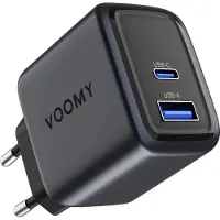 Voomy 20W USB Ladegerät – 2-in-1 Schnellladegerät – USB-C & USB-A – Für iPhone & Samsung – Space Blau