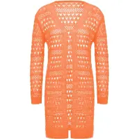 Ebeeza Strickjacke Frauen orange