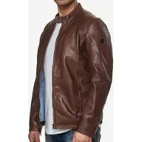 Tazzio Herren Jacke Lederjacke Echtleder