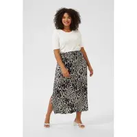 KAFFE CURVE Rock Regular fit Moonstruck / Black Animal animal