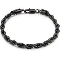 Zeeme Stainless Steel Armband Edelstahl/PVD schwarz