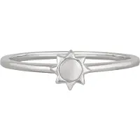 Cai Ring 925 Sterling Silber rhodiniert Sonne