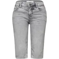 Street One Bermudas "Style Jane" Slim Leg Jeans-Bermuda mit Turn-Up-Detail