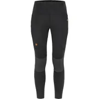 Fjällräven Leggings Fjallräven Abisko Trekking Tights Pro Black-Iron Grey Damen-XS