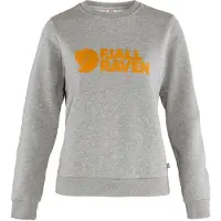 Fjall Raven - Bio-Baumwoll-Sweatshirt - Fjällräven Logo Sweater W Grey Melange für Damen aus Baumwolle - Größe XS - Grau