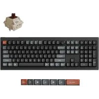 Keychron V6 Ultra 8K, Verkabelt & Kabellos, Bluetooth, Mechanischer Switch, QWERTY, RGB-LED, Schwarz