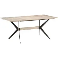 vidaXL Esstisch 180x90x76 cm Massivholz Mango
