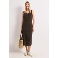 Street One Midikleid Ohne Taschen in Unifarbe