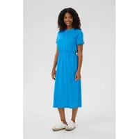 Kaffe Midikleid "Damen Kleid KAlucie", Damen, Gr. S, N-Gr, blau (french blau), Obermaterial: 100% Baumwolle CO., Kleider Midikleid