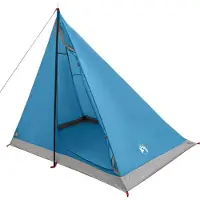 vidaXL Trekkingzelt Blau 2-Personen 185T Polyester mit PolyurethanBeschichtung