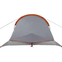 vidaXL Trekkingzelt 4 Personen Grau und Orange