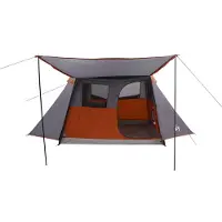 vidaXL Tunnelzelt Grau und Orange 475 x 220 x 192 cm