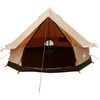 vidaXL Familienzelt 8 Personen Creme Polybaumwolle
