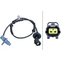 Hella Sensor Raddrehzahl Vorderachse rechts 2-polig für GENERAL MOTORS